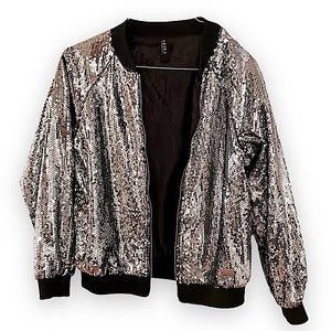Sequin Disco Bomber Jacket 🪩